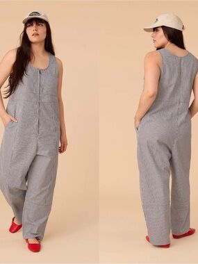Nettle’s Tale Campbell Overalls in Railroad Stripe Size 5